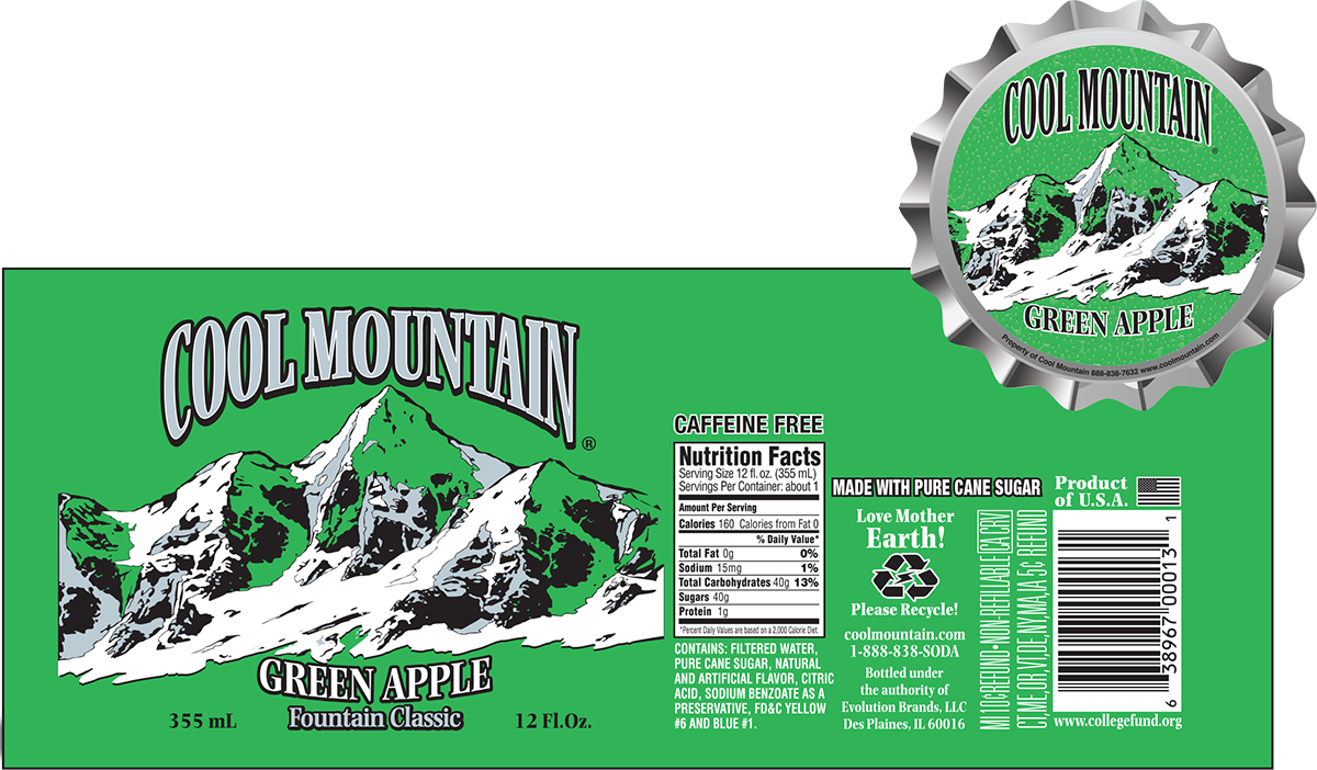 Green Apple Soda Online | Fruit Flavored Cool Mountain